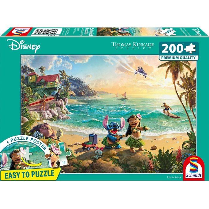 Puzzle - SCHMIDT SPIELE - Schmidt Spiele - 200 pièces - Lilo et Stitch - 43.2 x 29.1 cm