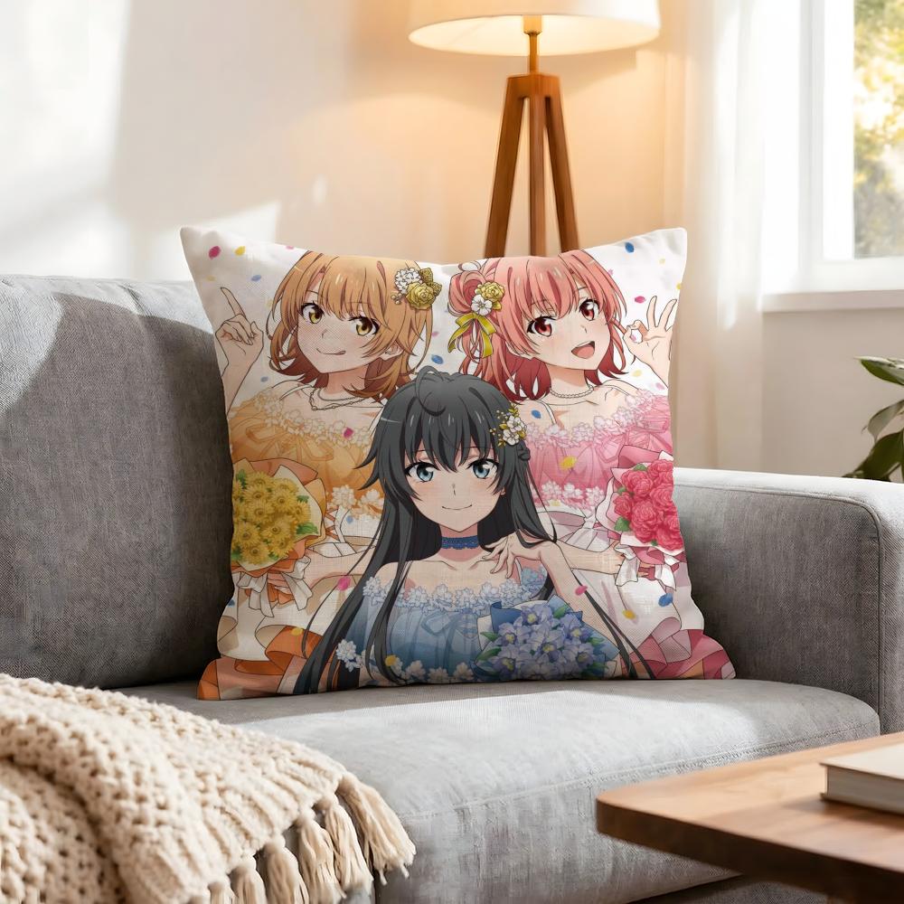 My Teen Romantic Comedy SNAFU Cushion Cover Pcs Decorative CoversSoft Cushion Case for Sofa Couch Decor x x Pillowcases