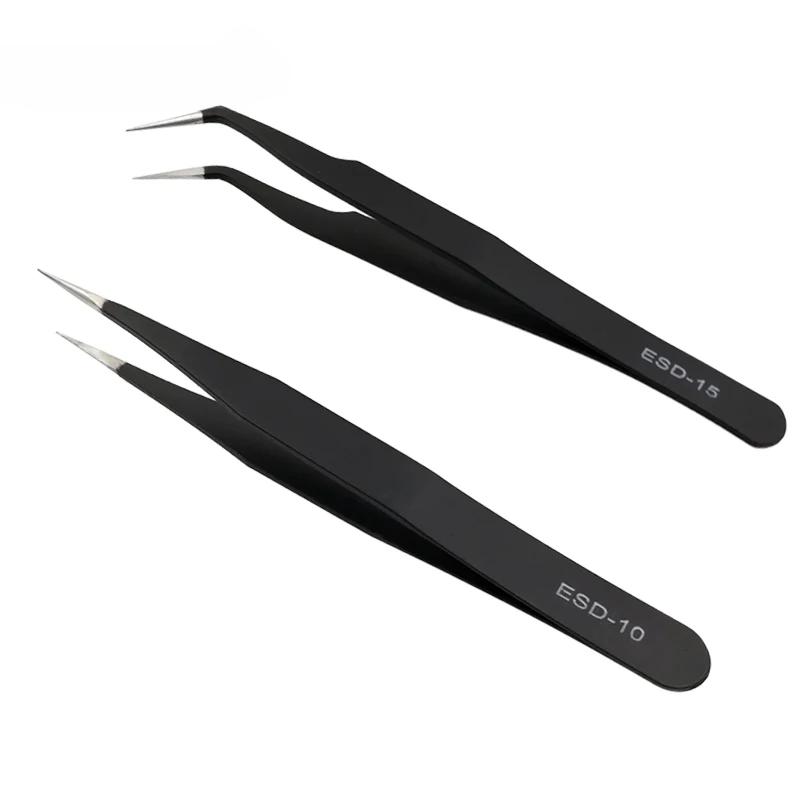 1PC Stainless Steel Curved Straight Eyebrow False Eyelash Tweezers Nail Art Extension Makeup Tool Eeyelashes Tweezers