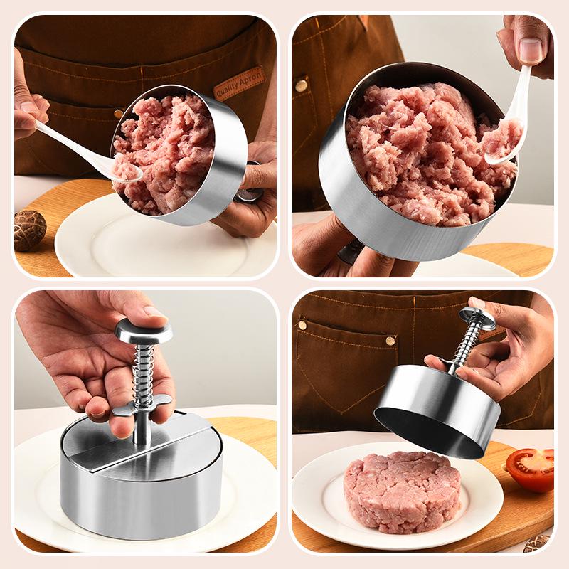 304 Stainless Steel Hamburger Patty Press Mold