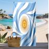 Asciugamano da Spiaggia Stampa Calcio Argentina Asciugatura Rapida Super Assorbente Morbido Asciugamano da Bagno per Nuoto Spiaggia Viaggio Souvenir Regalo per Fan