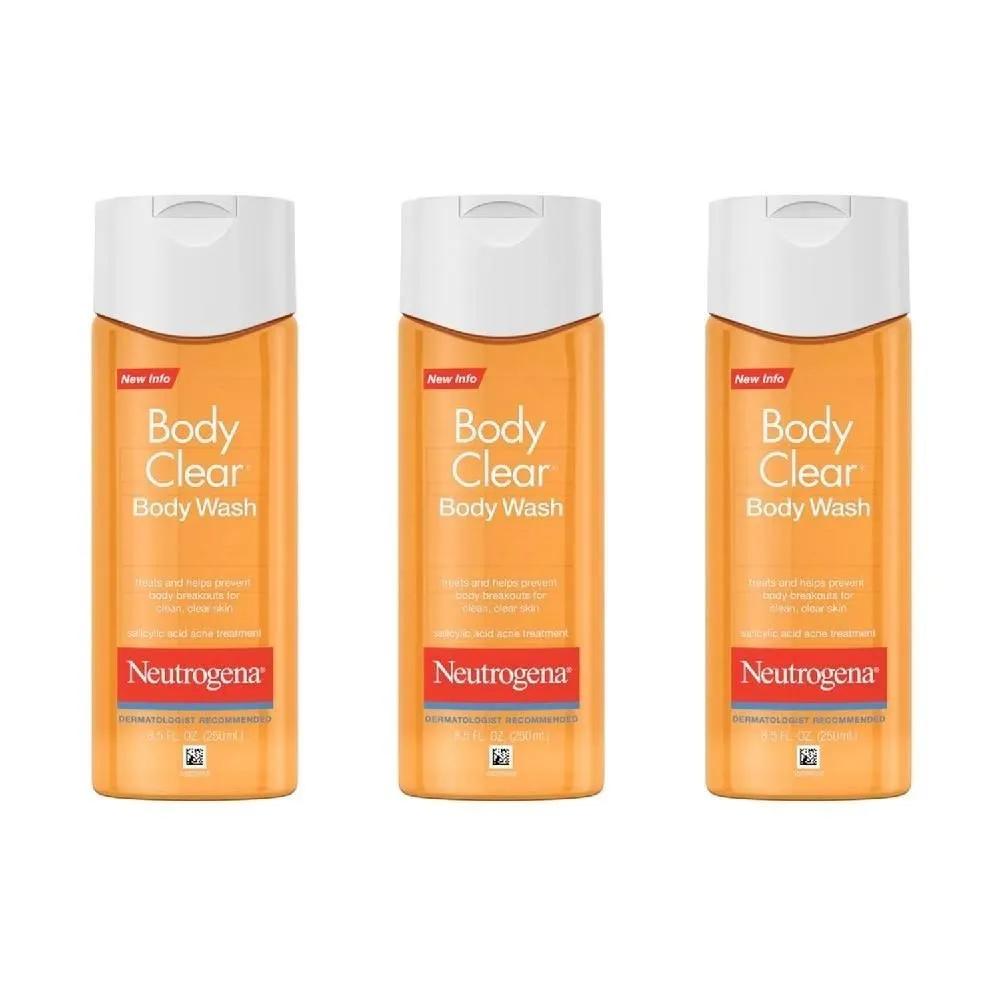 Neutrogena Body Clear Гель для душа для тела 250 мл 3 шт.