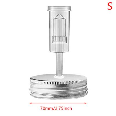 86Mm/70Mm Wide Mouth Mason Jar Fermentation Lid Keep Food Submerged Kit