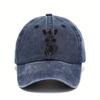 Cool Zebra Wearing Sunglasses Graphic Baseball Cap Unisex Distressed Washed Outdoor Casual Adjustable Hat