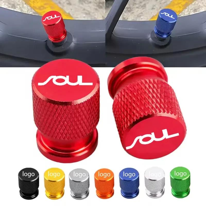 4pcs Car Wheel Tire Valve Caps Tyre Stem Covers Airdust Waterproof For KIA Soul Car Accessories