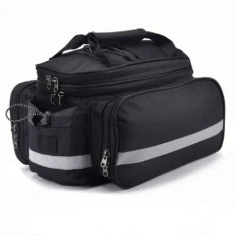 25L Bicycle Carrier Bag MTB Bike Rack Bag Trunk Pannier Cycling Multifunctional Large Capacity Travel Bag With Rain Cover