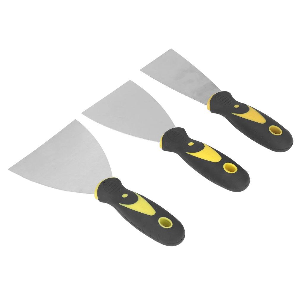 3PCS Stainless Steel Putty Knife Set Drywall Repair Tool  for Patching and Painting