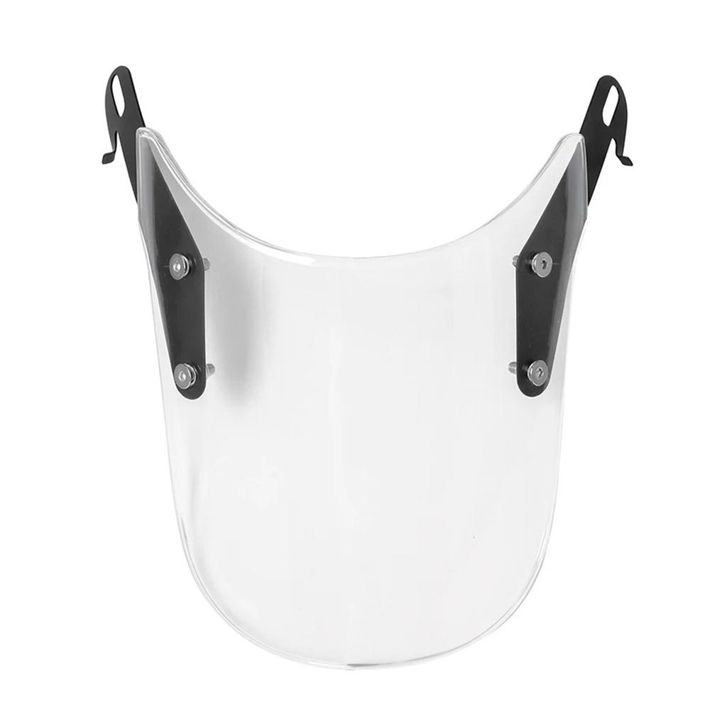 Universal Motorcycle Windshield Wind Deflector Windscreen Front Flyscreens for Motorbike 4"-7" LED Headlight