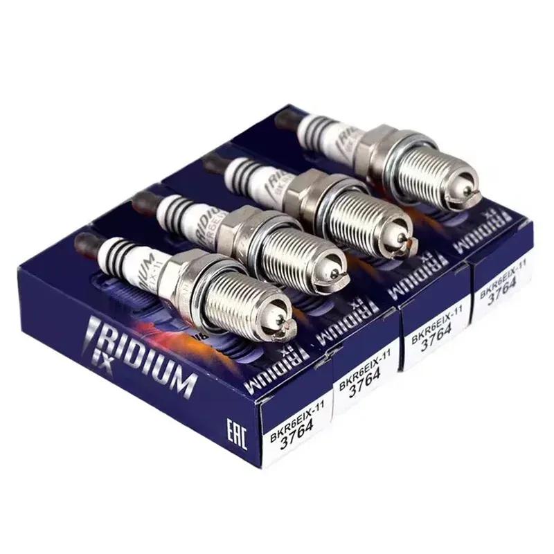 4/6Pcs 3764 BKR6EIX-11 Iridium Spark Plug for TOYOTA YARIS RAV4 CAMRY SUZUKI LIANA BALENO SUBARU LEGACY FORESTER NISSAN HONDA