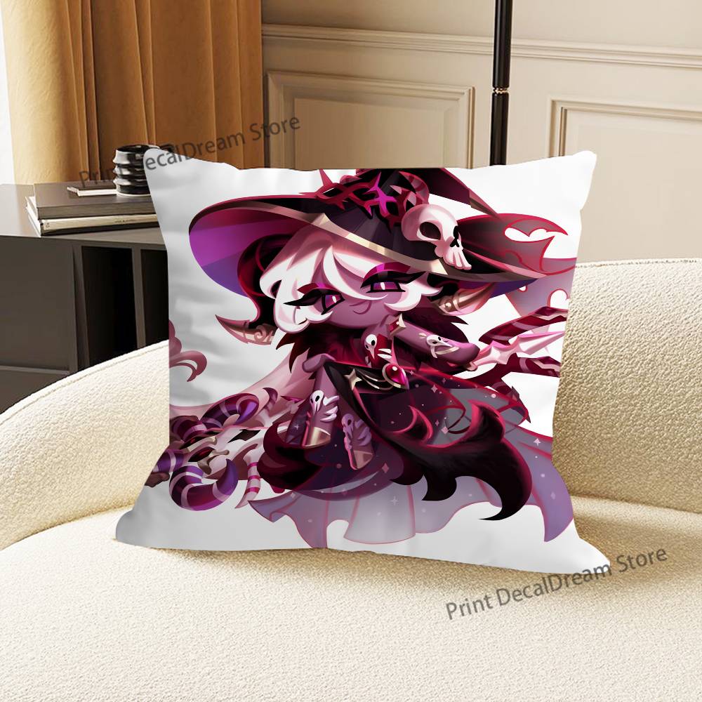 Dark E-Enchantress Cookie Run Cushion For Bedroom Car Coffee Shop Room and Living Room Sofa Decorative Pillow Cover Case