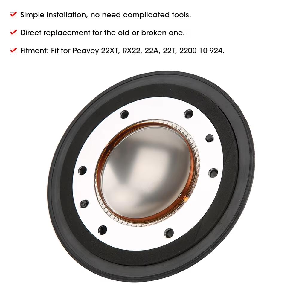 1Pcs 8 Ohm Speaker Diaphragm Titanium Dome Speaker Components for Peavy 22XT RX22 22A 22T 2200