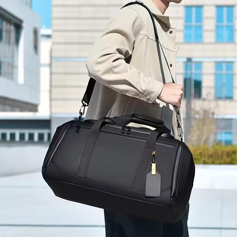 Reseduffelväska med stor kapacitet, slitstark Oxford-duk, rymlig, stilfull, övernattnings-, sport- och gymväska med flera fack