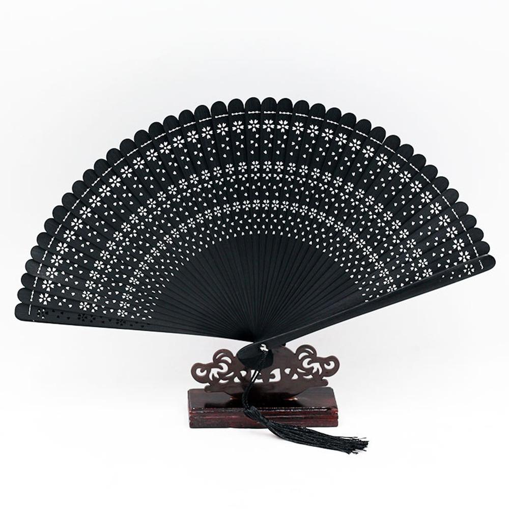 Multi Color Bamboo Folding Fan Handmade Dancing Fan Vintage Hollow Hand Fan Wedding
