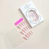 Full Cover Press On Nails French Tip Press On Nail Medium Almond Artificial Nail