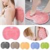 Shower Silicone Foot Scrubber Back Body Brush Massager Pad Mat Cleaning Bathroom