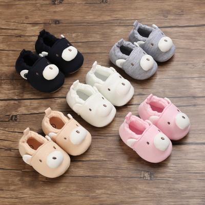 Spring and Autumn 0-1 Year Old Baby Toddler Shoes Soft Bottom Baby Shoes Cartoon Set Feet Cotton Shoes
