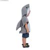 Funny Cosplay Gray Shark Hoodie Halloween Costume for Kids Christmas Carnival Fancy Dress Up Party Children Stage Show
