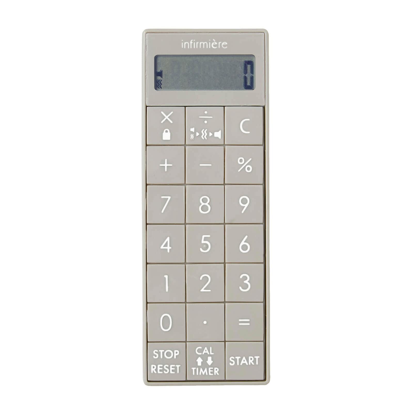 

Enfamie Vibration Timer with Magnetic Strap Included Long-Lasting Calculator, Nurse, Medical, (Greige 2)