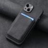 Applicable Apple 16 Pro Mobile Phone Case Leather Solid Color Retro 15 Pro Magnetic Card Case IPhone14 Protective Case