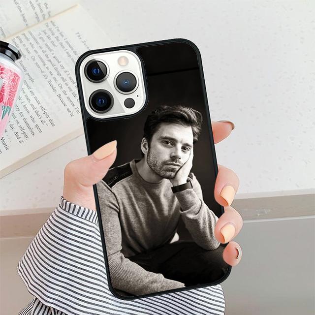 

Sebastian Stan Bucky Barnes Phone Case For iPhone 16 15 14 plus XR XS 11 12 13 Pro max Bumper Shell Cover coque iPhone XR