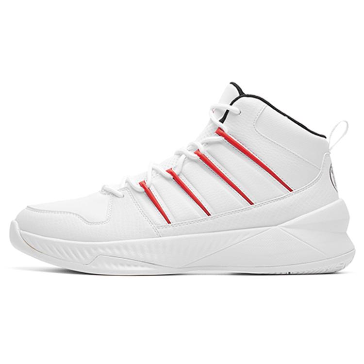 

Anta Bastard War Armor Anti Slip Wear Resistant Mid Top Vintage Basketball Shoes Men s White 41
