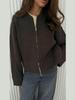 Bestseller Europeo e Americano 2025: Cardigan con zip a maniche lunghe in stile maglia casual