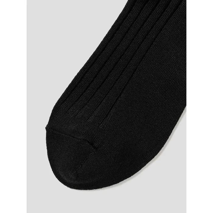 [8 Seconds] Basic Ribbed Loose Long Socks Black (3566KTAM45)