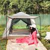Outdoor 5-8 Personen Strandzelt Wasserdicht Dickes Sandzelt 2 Personen Camping Automatisches Doppel-Campingzelt Schnellöffnendes Viersaitiges Zelt