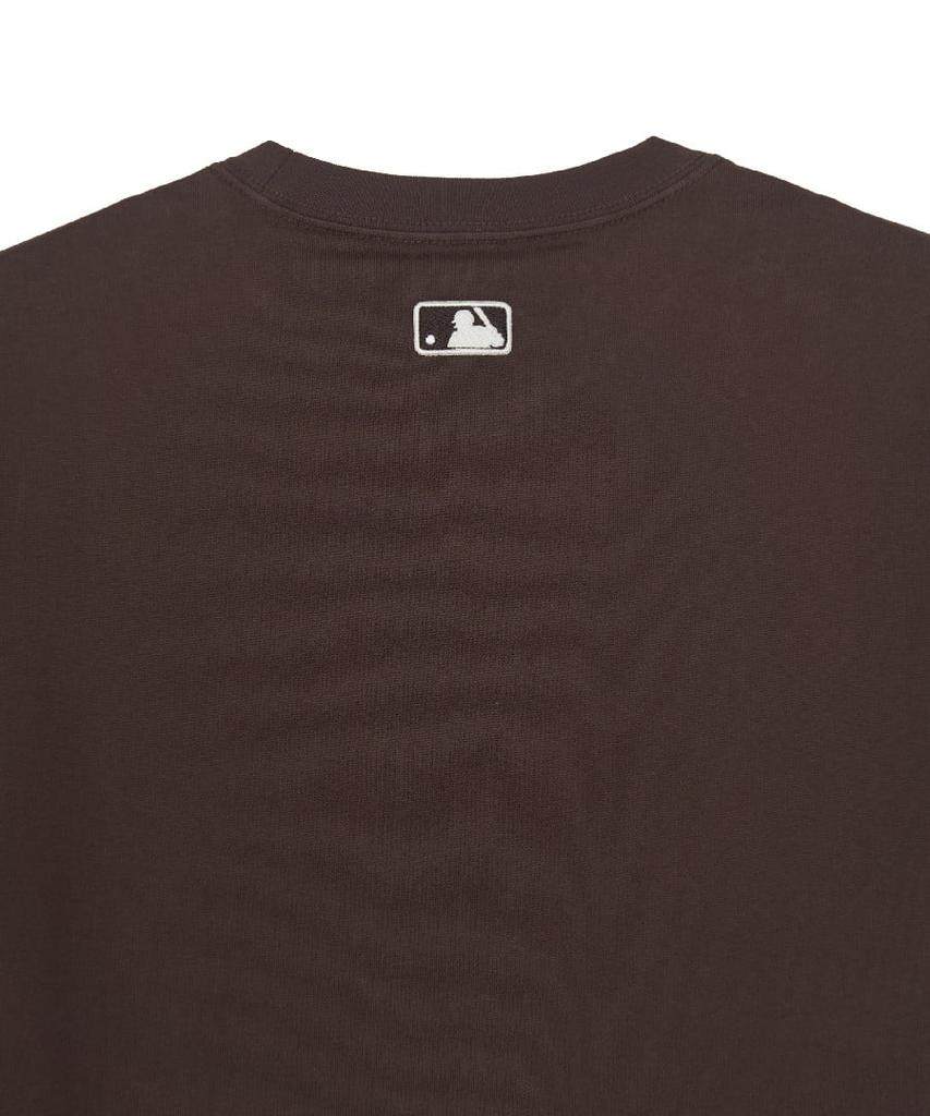 Emelbi Serif Lettering Semi-Oversized Short Sleeve T-Shirt Sf (D.Brown)