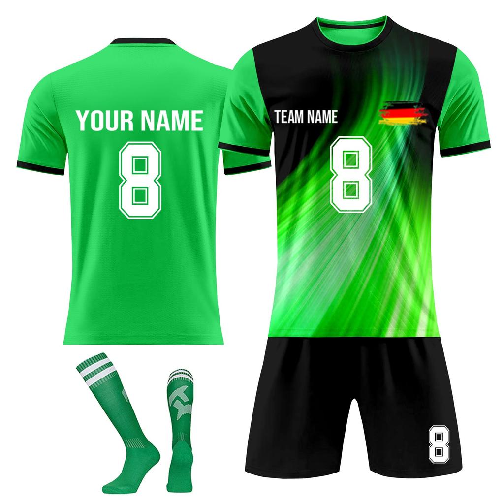 Personalised Shirts Kit Mens Girls With Name Number Custom Football Jerseys For Boys Training Suit