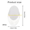F26C 8 Pack Plastic Vertical Blinds Cord Handle Roller Blind Pull Beads Chain Suspension Pendants for Curtain Cord Weight