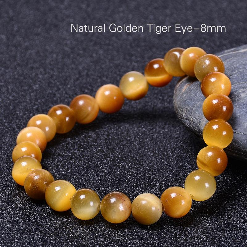 

JYL TS Bracelet Green Eye Premium Style Boosts Vitality & Growth 8MM-gold tiger eye курсант синій колір