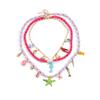 Beaded Starfish & Seahorse Multi-layer Necklace - Handmade Ocean Style Women's Accessory