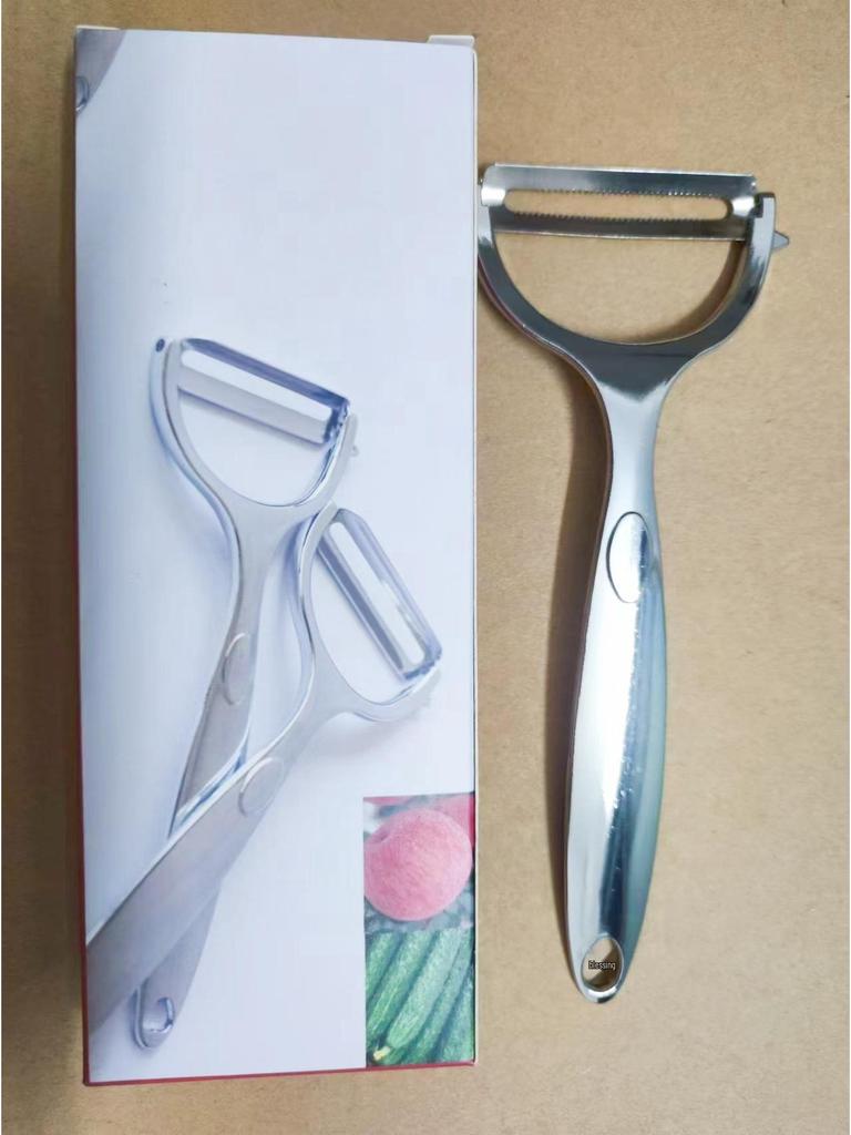 German Stainless Steel Multifunctional Peeler for Potatoes, Apples, Fruits, and Melons