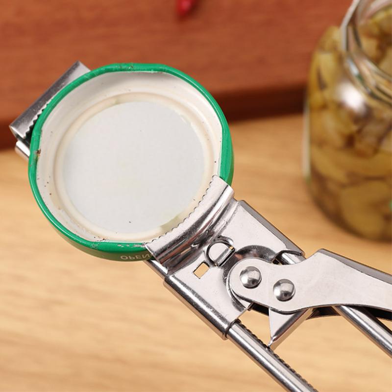 Adjustable Multi-Function Bottle Opener Stainless Steel Lids Off Jar Opener Labor-Saving Screw Can Opener For Kitchen Tools