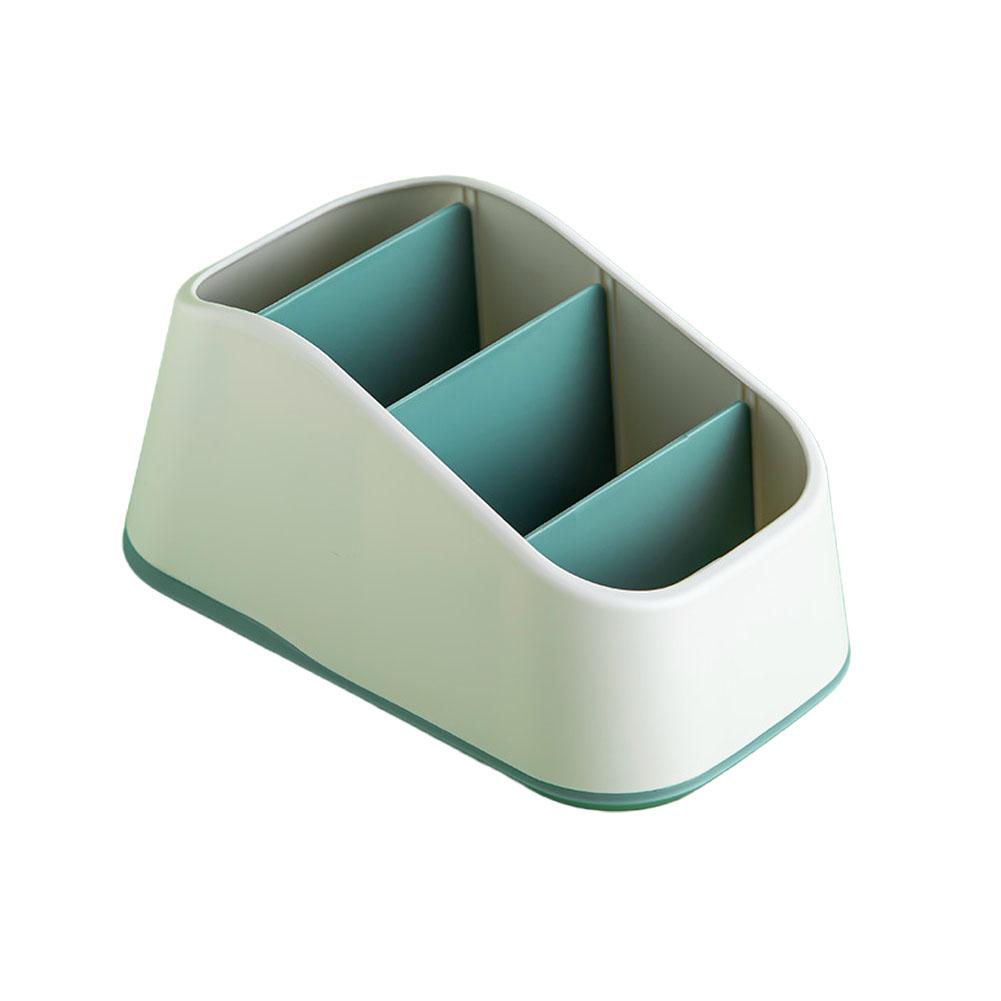 Remote Control Holder 4 Slot Desktop Storage Box Tv Remote Control Phone Trapezoidal Basket Stationery Organizer Case Home Hotel