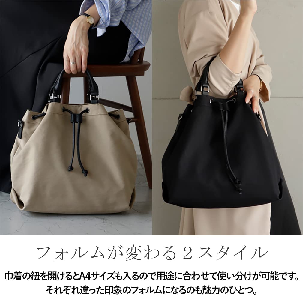 VITAFELICE Damen Zugband 2-Wege Tragetasche (inb-10009z) (Grau)