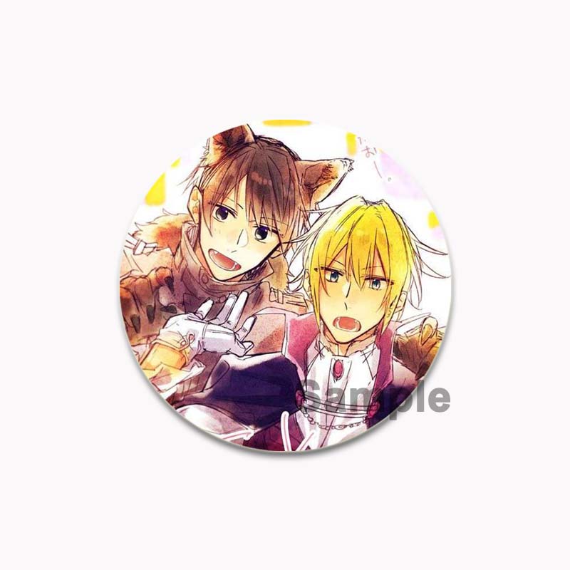 32/44/58mm Round Anime SASAKI and MIYANO Enamel Pins Handmade Brooch Cartoon Cosplay Badge On Backpack Jewelry Accessories Gifts