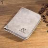 Men Retro Frosted Faux Leather Trifold Card Holder Clutch Purse Wallet Pockets