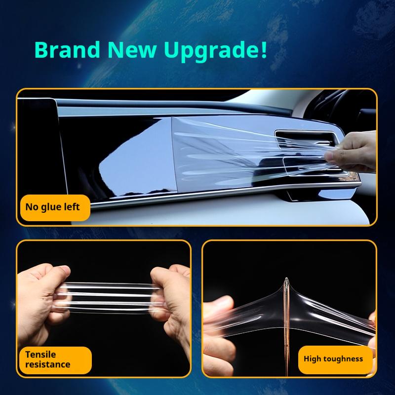 Para Cadillac CT5 2025 2024 Accesorios de interior de coche película transparente TPU Panel de cambios Consola central Antiarañazos resistente Pegatina