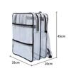 NOTAG Transparenter Rucksack, Ingenieurstasche, Werkzeugtasche mit Haken, Große Kapazität, PVC Antistatisch, Reinraum-Werkzeugtasche, A4-Format, Vinyl, Große Kapazität,