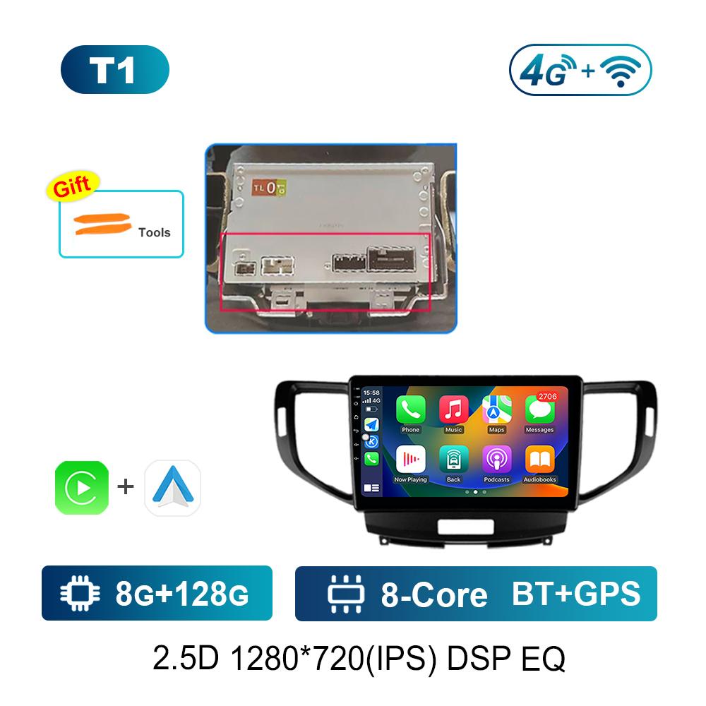 Pentru Honda Accord 8 2008 - 2012 Sistem Android 9 '' Radio Auto Player Multimedia WiFi DSP GPS Navi 4G WiFi Ecran HD Instrumente Auto