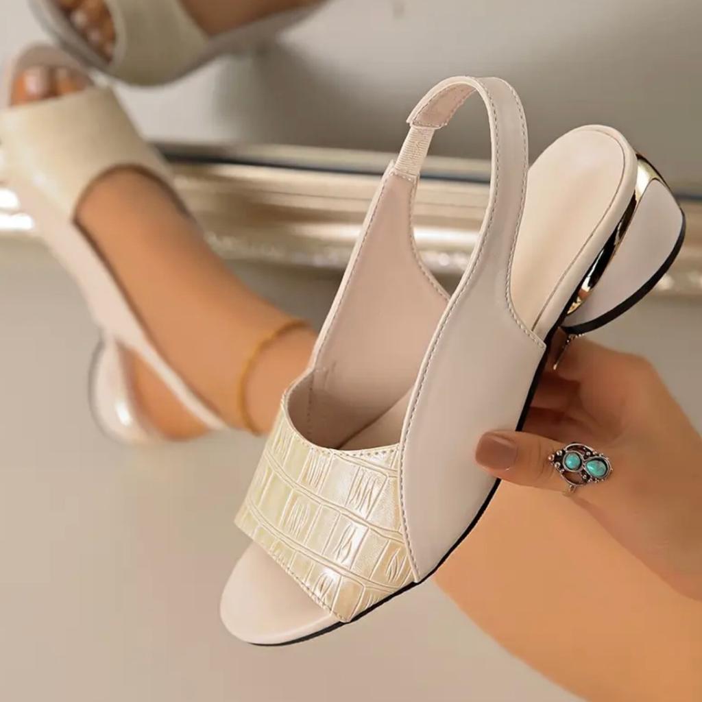 Fashion Summer Womens Sandals Block Heels Women Shoes Fashion Open Toe Casual Shoes Plus Size Women High Heels Luxury Sandalias De Mujer