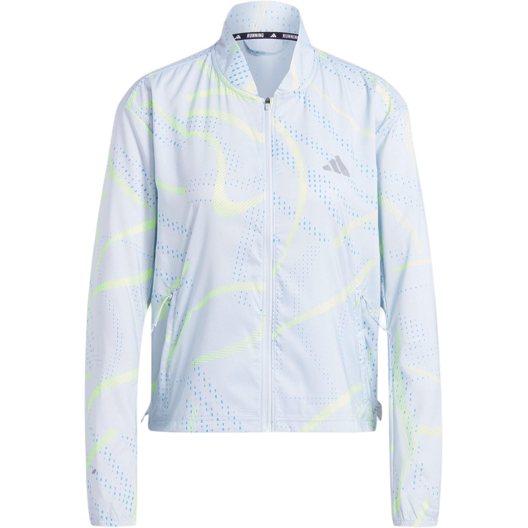 

Adidas Aeroready SS24 Printed Running Jacket Women Jacket Light-Blue IN1454 M