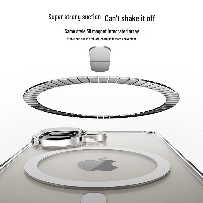 Jingdong Crafted Clear MagSafe Case with Kickstand for iPhone 16