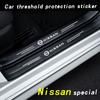 Car Threshold Strip Anti Scratch Welcome pedal Protector Car Accessories For Nissan murano Navara Qashqai x-trail Patrol NV200