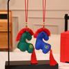 Handmade Hanging Pony Doll PP Cotton Zodiac Pony Figurine Plush Horse Keychain  Backpack Pendant