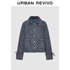 UR Women's Washed Diamond Quilted Denim Jacket