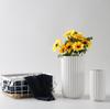Gold Ceramic Tabletop Vase Home Decor Porcelain Flower Vase and Table Centerpiece