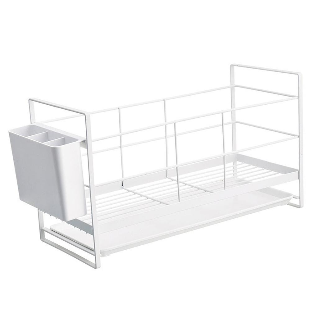 Kitchen Utensil Drainer Metal Drying Holder Household Countertop Storage Rack for Dishes Plates Bowls Spoons